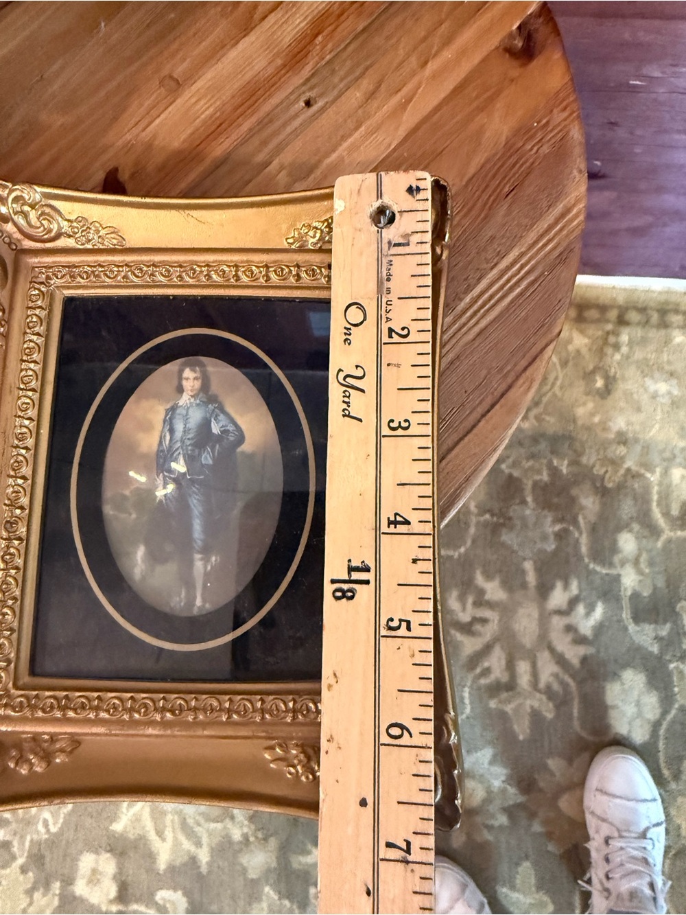 Faux Gold Ornate Triptych Picture Frame Set Classic Home Wall Little Boy Blue - Picture 9 of 11